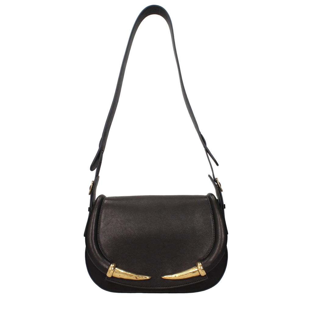 Black Leather Shoulder Bag