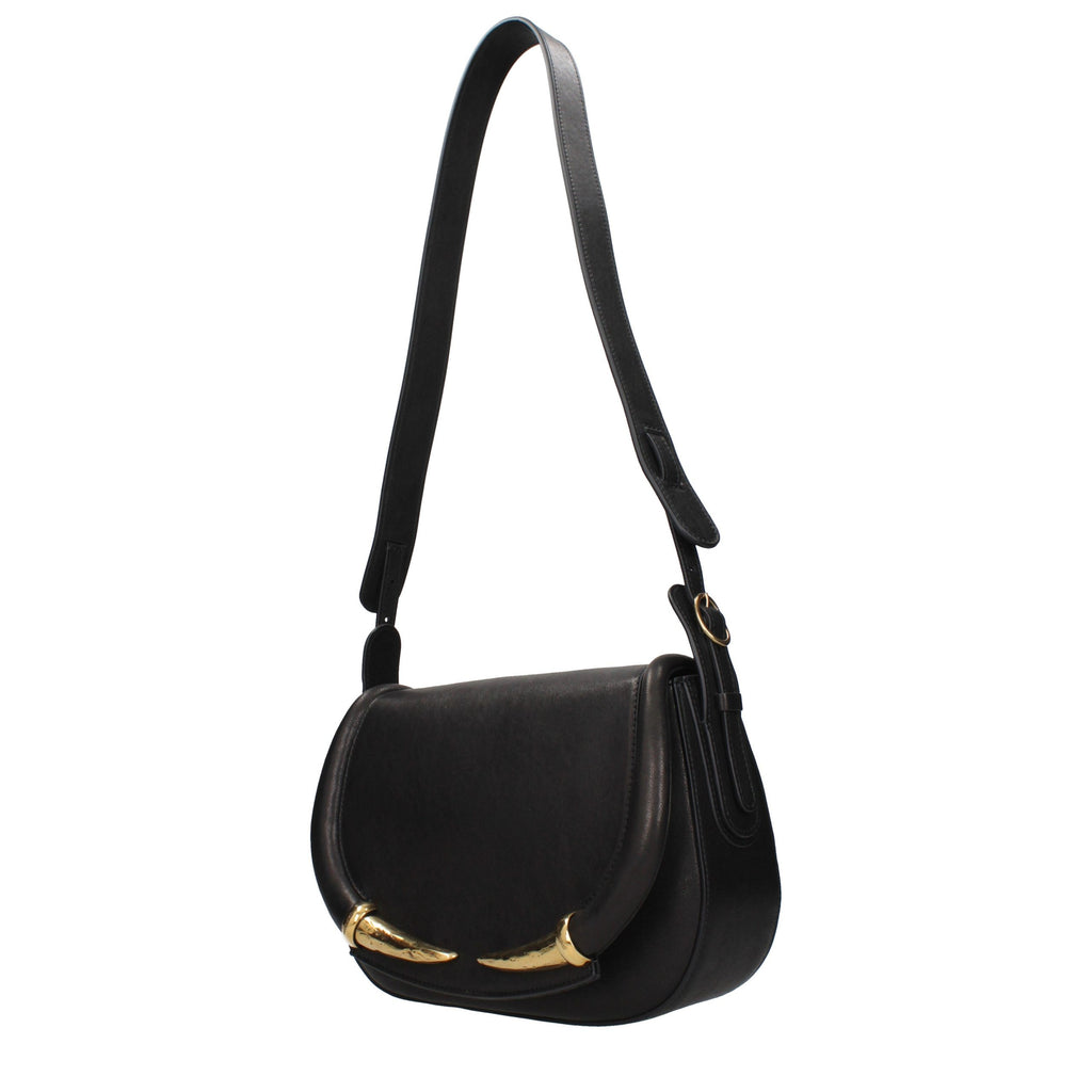 Black Leather Shoulder Bag