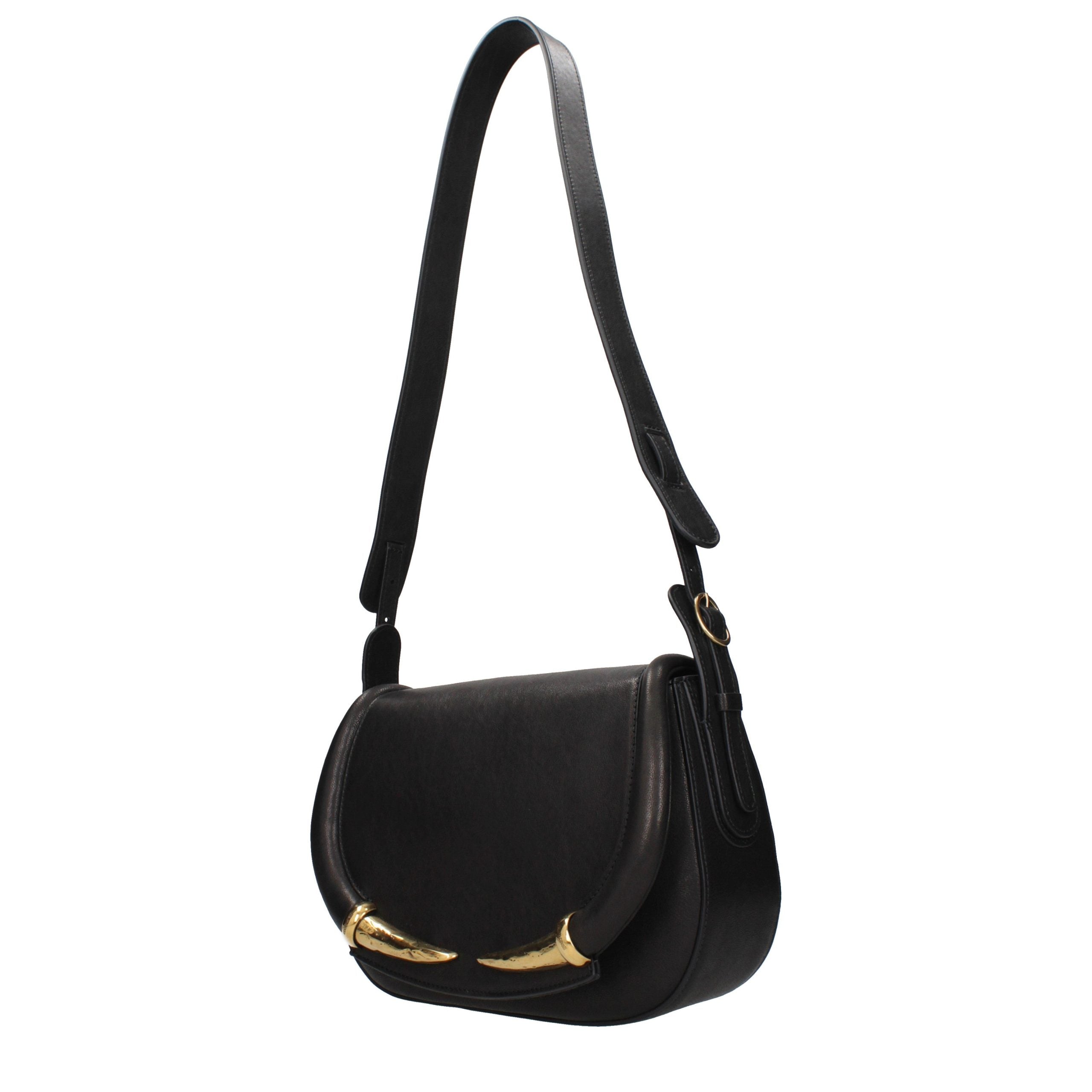 Black Leather Shoulder Bag