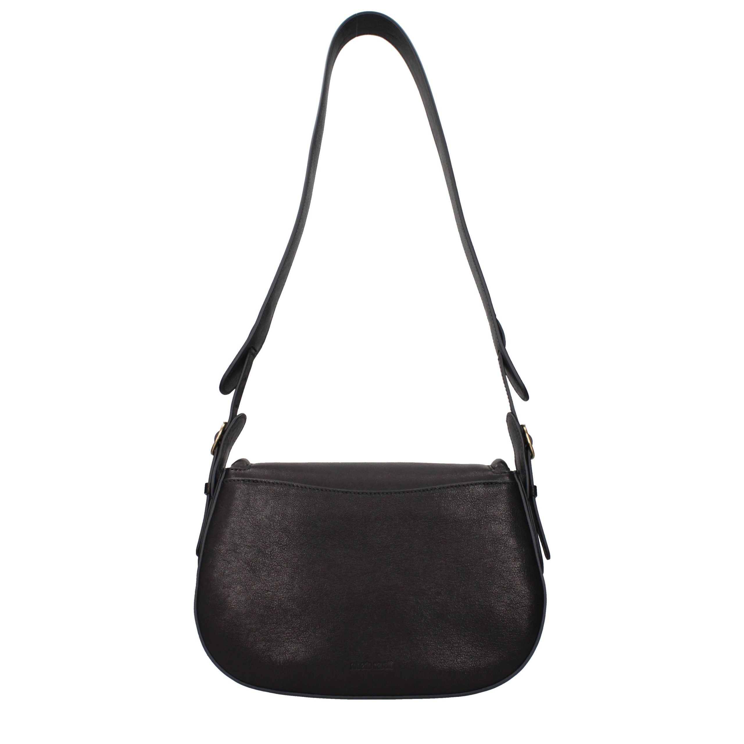 Black Leather Shoulder Bag