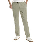 Green Cotton Casual Pants
