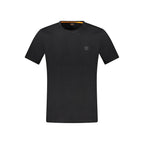 Black Cotton Men T-Shirt