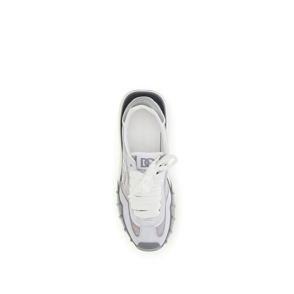 Gray Calf Leather Bos Taurus Athletic Sneakers