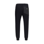 Black Cotton Casual Pants