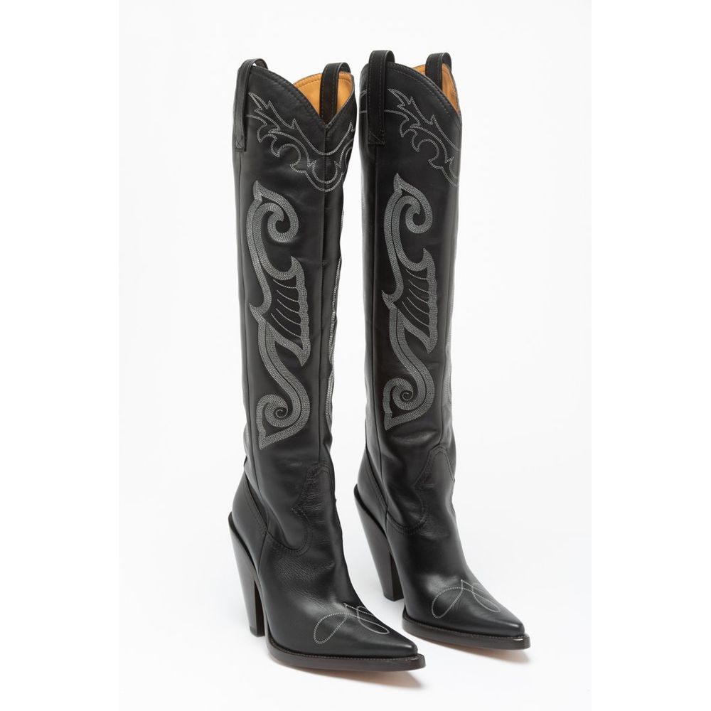 Multicolor Calfskin High Heel Boots