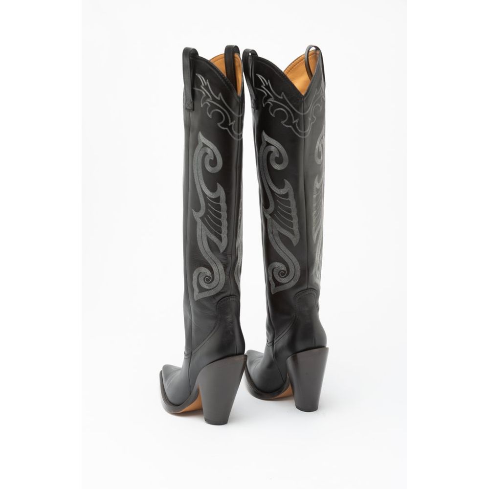 Multicolor Calfskin High Heel Boots