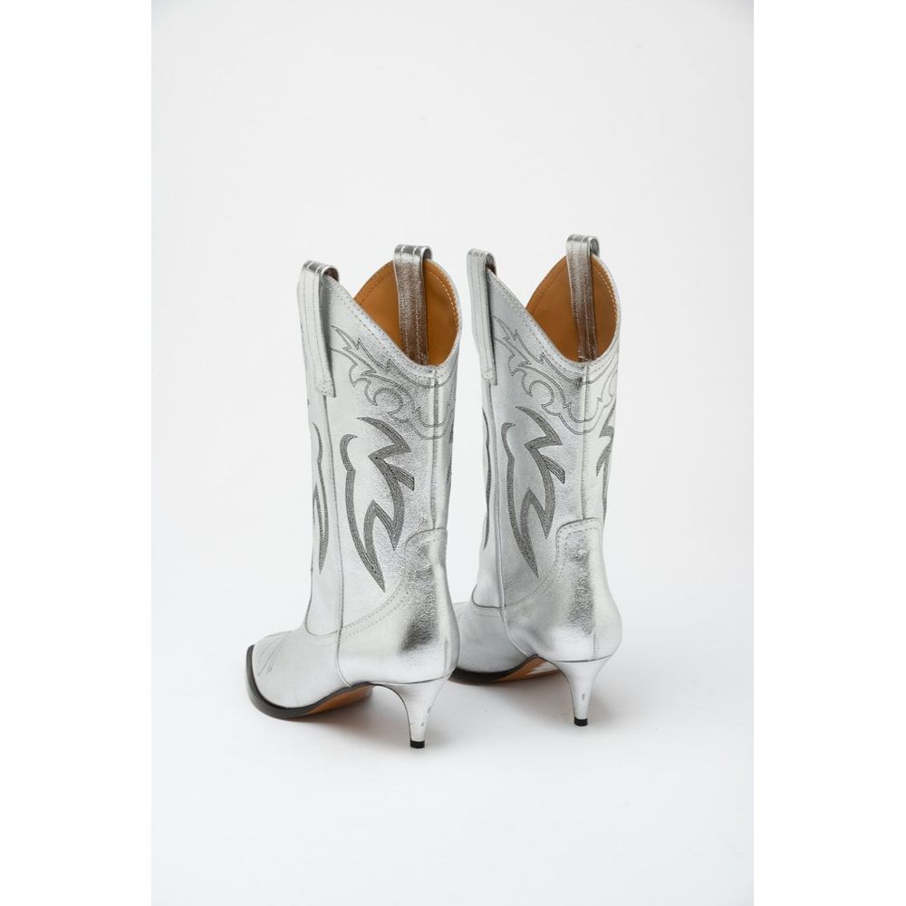 Multicolor Viscose High Heel Boots