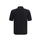 Black Cotton Polo Shirt
