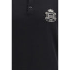 Black Cotton Polo Shirt
