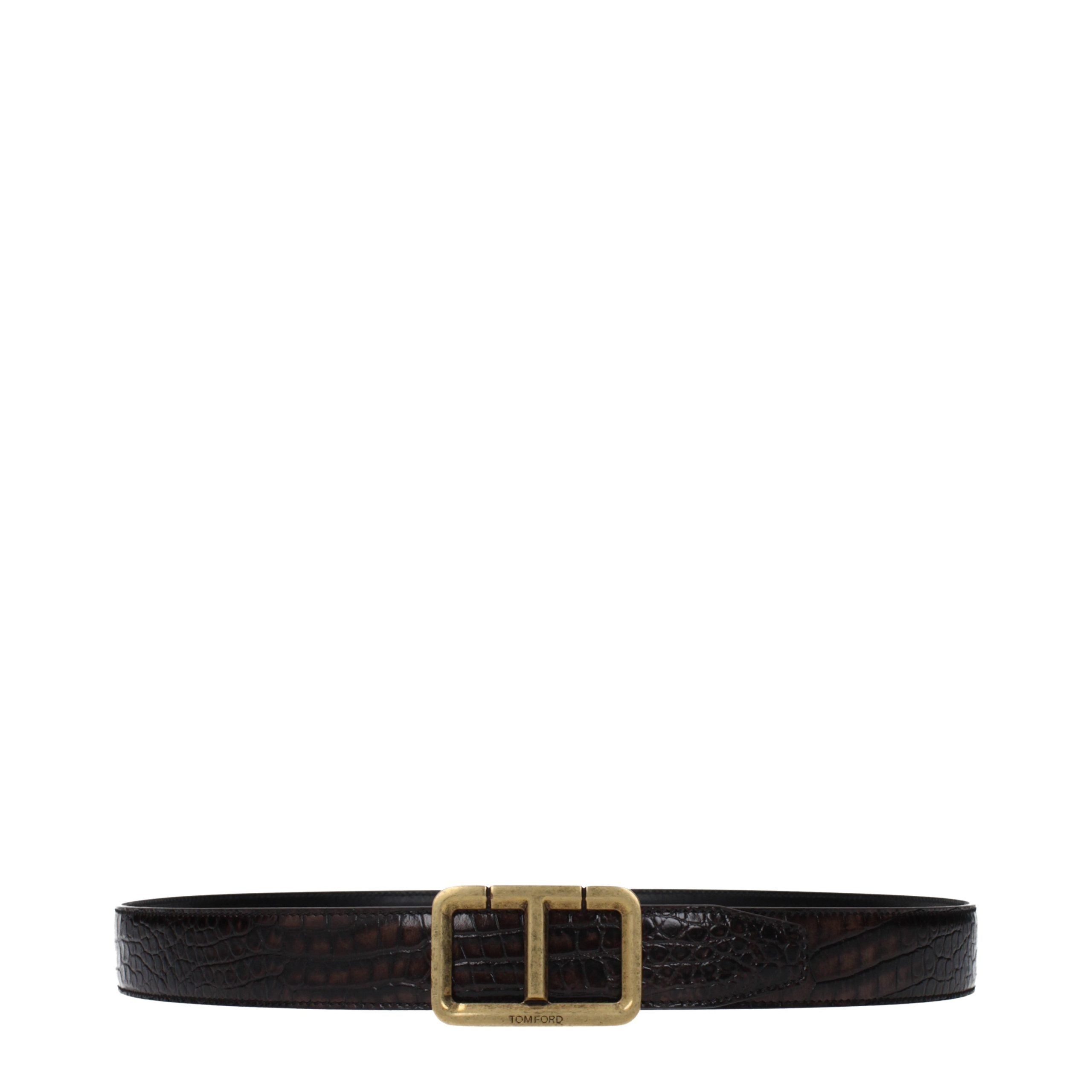 Brown Leather Regular Belt