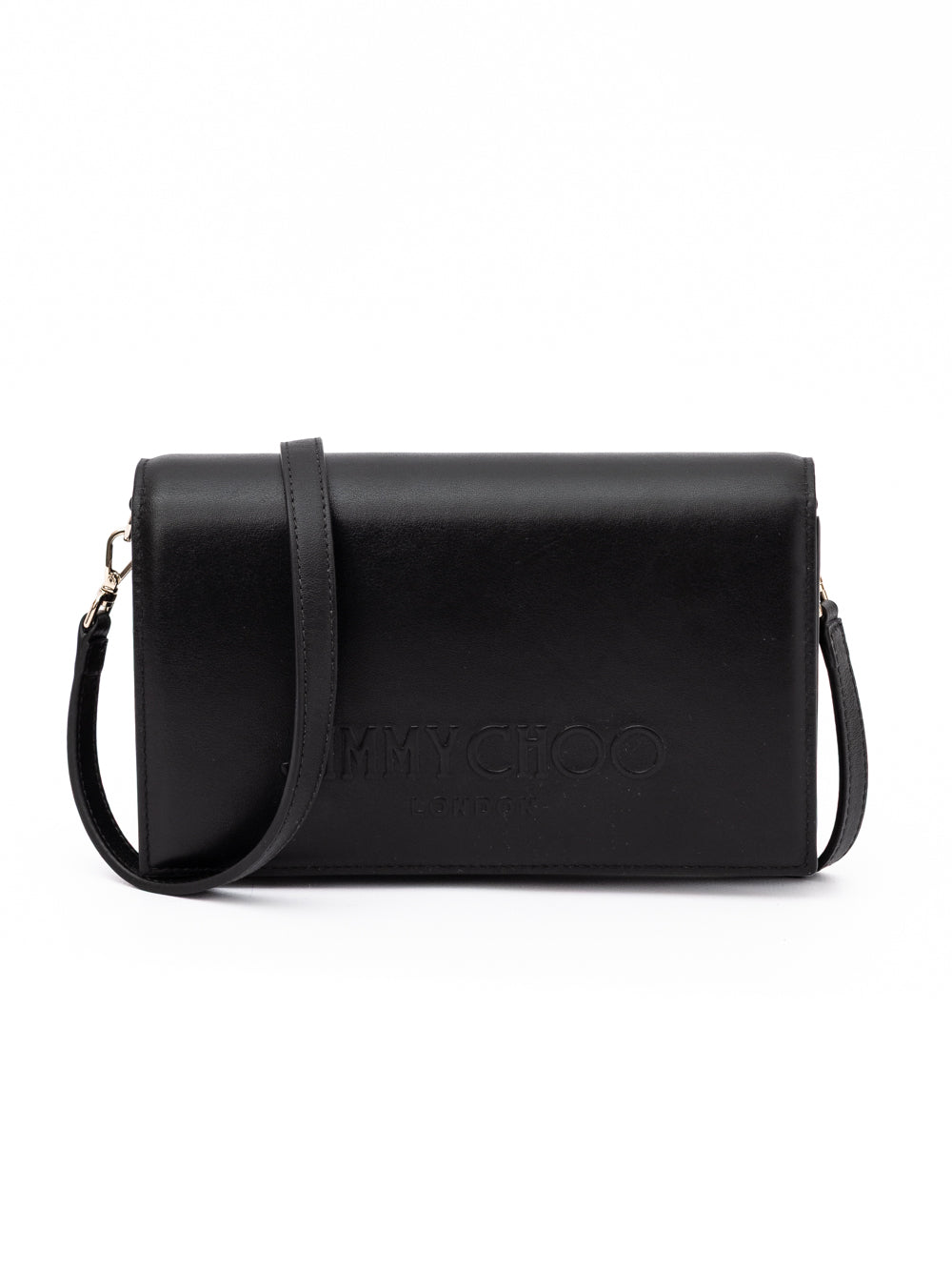 Black Avenue Leather Shoulder Strap Bag