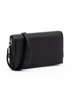 Black Avenue Leather Shoulder Strap Bag