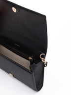 Black Avenue Leather Shoulder Strap Bag