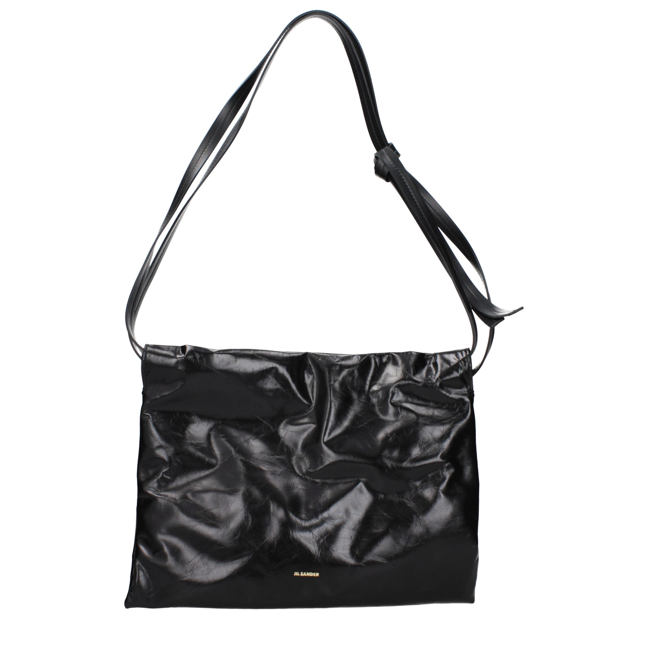 Black Leather Shoulder Bag