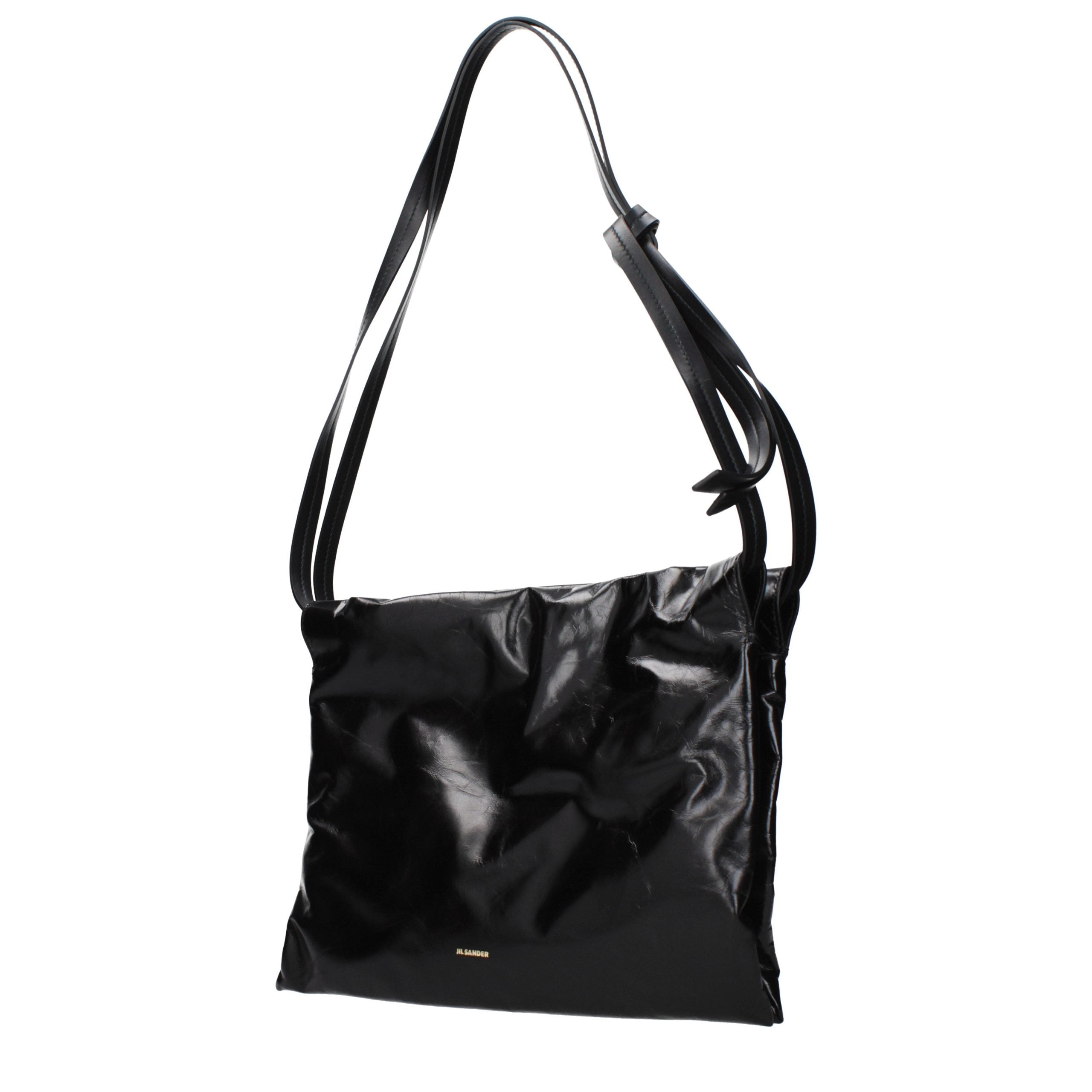 Black Leather Shoulder Bag
