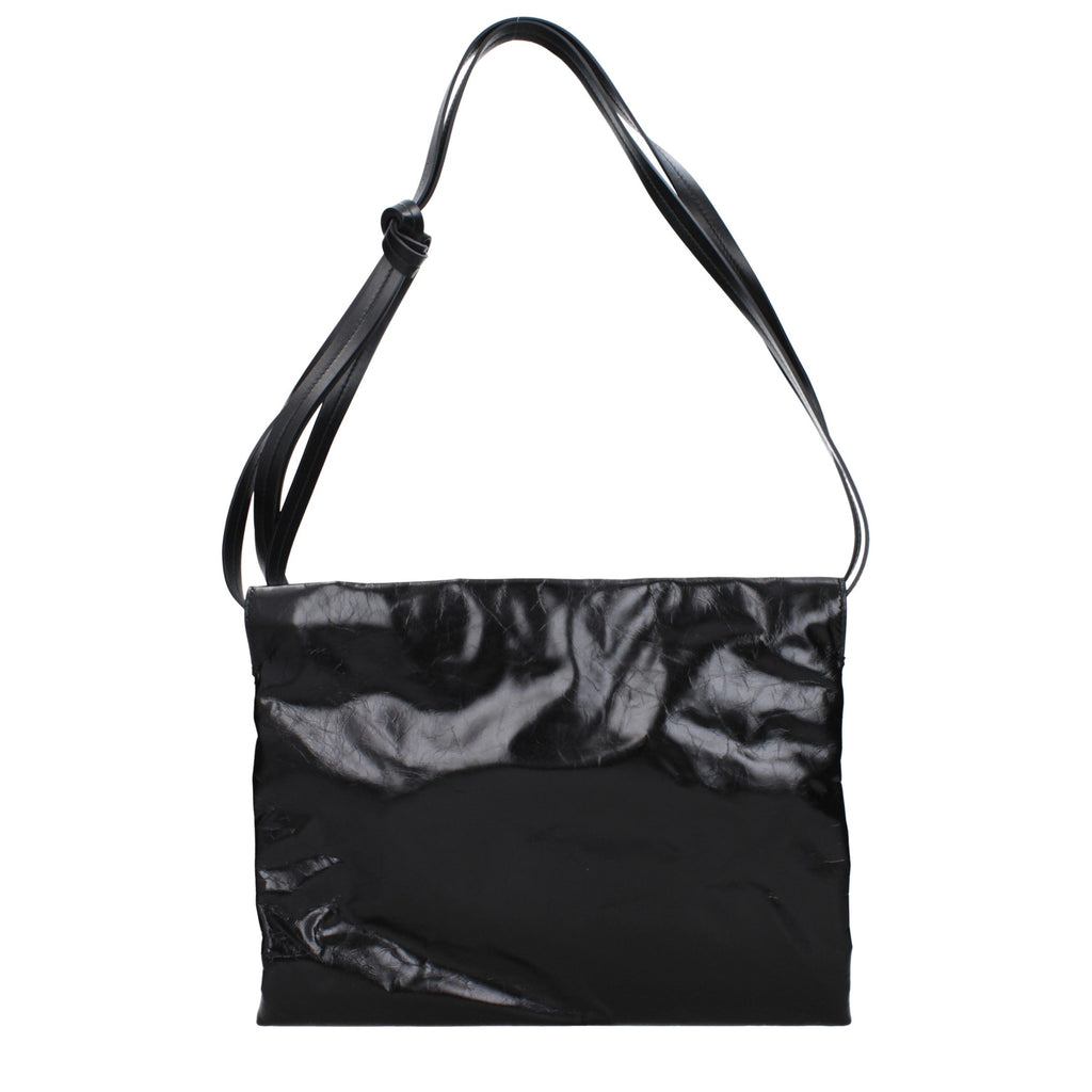 Black Leather Shoulder Bag