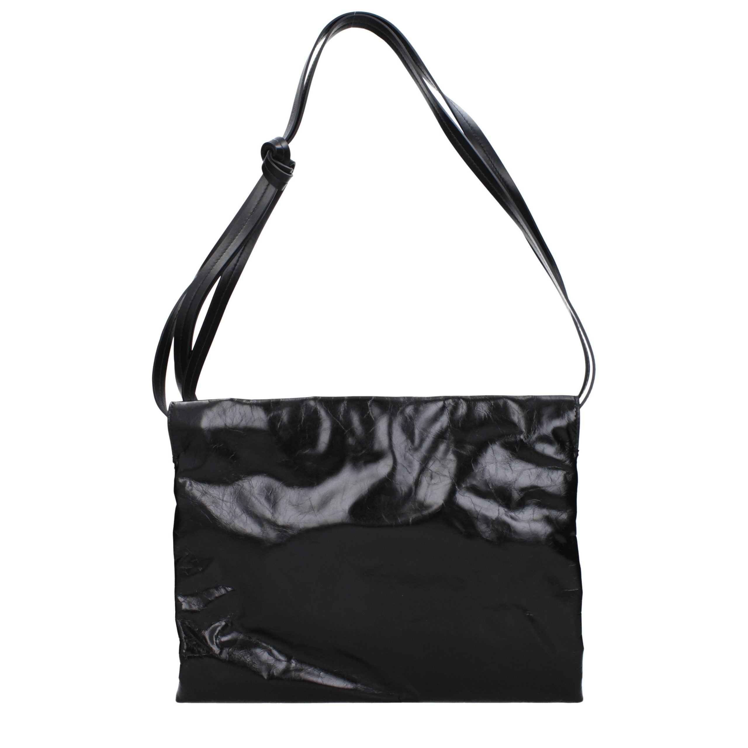 Black Leather Shoulder Bag
