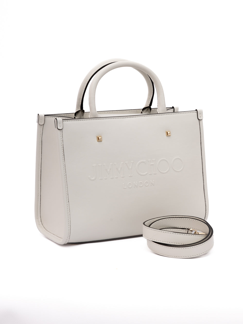 White Avenue S Tote Leather Handbag