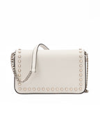 White Leather Crossbody Bag