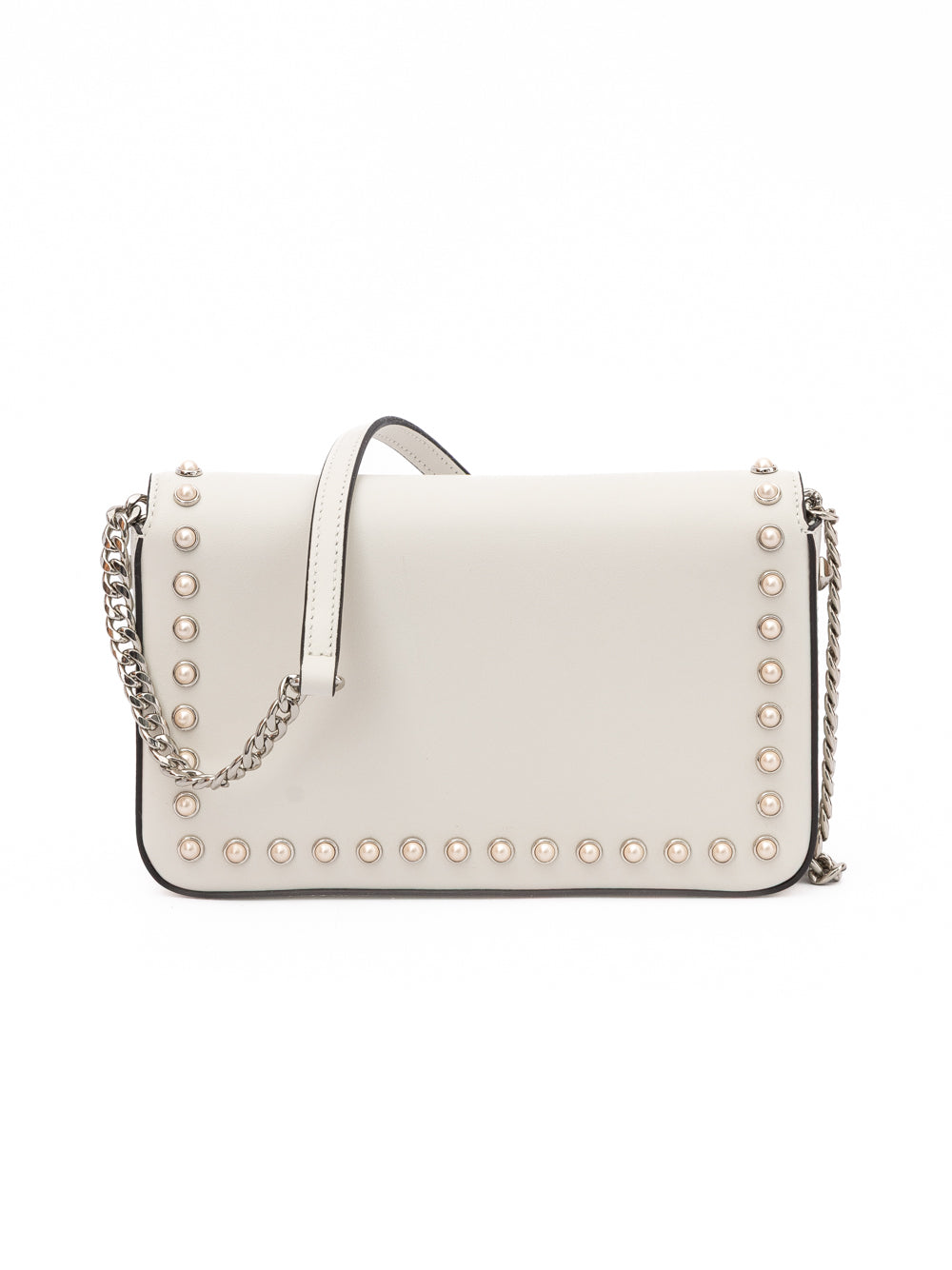 White Leather Crossbody Bag