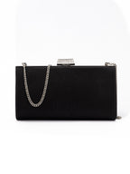 Black Satin Crossbody Bag
