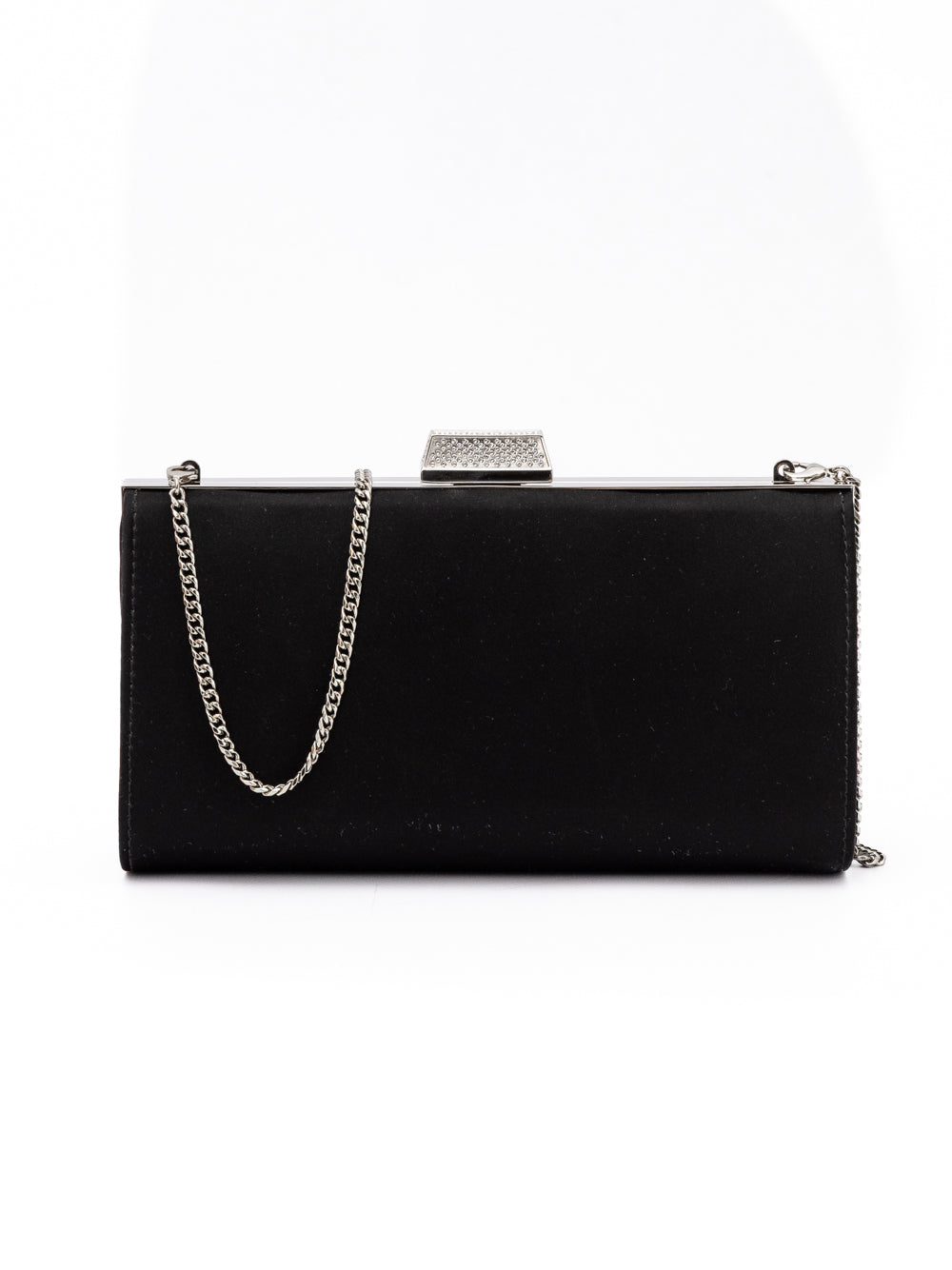 Black Satin Crossbody Bag