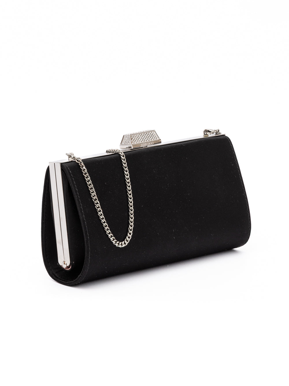 Black Satin Crossbody Bag