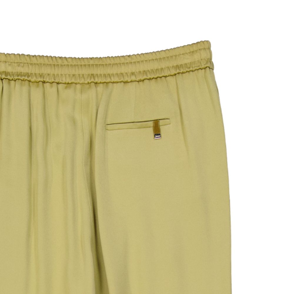 Bicolor Acetate Casual Pants