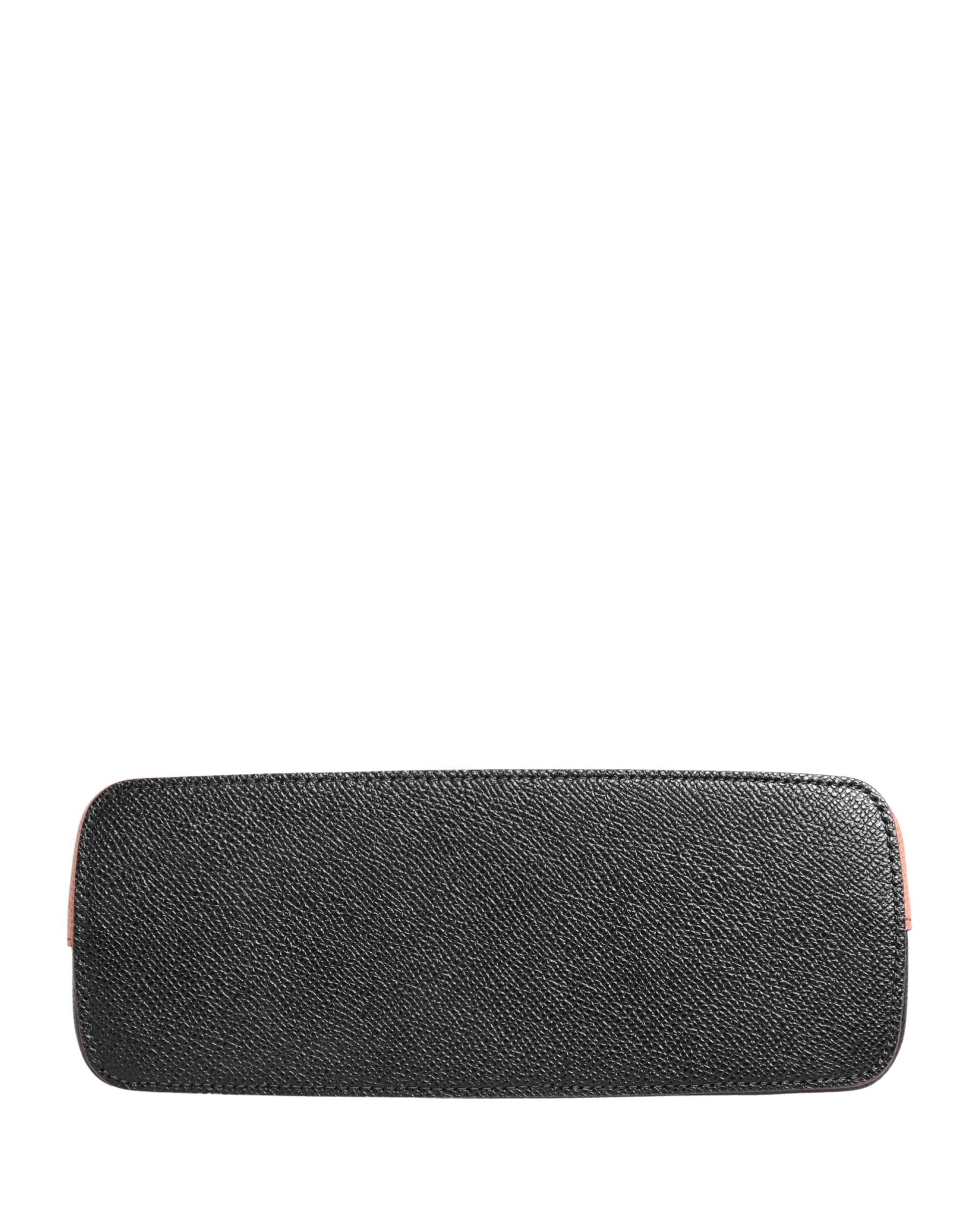 Beige Leather DG Logo Zip Around Hand Purse Pouch Wallet