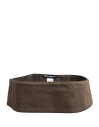 Brown Viscose Wide Belt Waist Cummerband Men