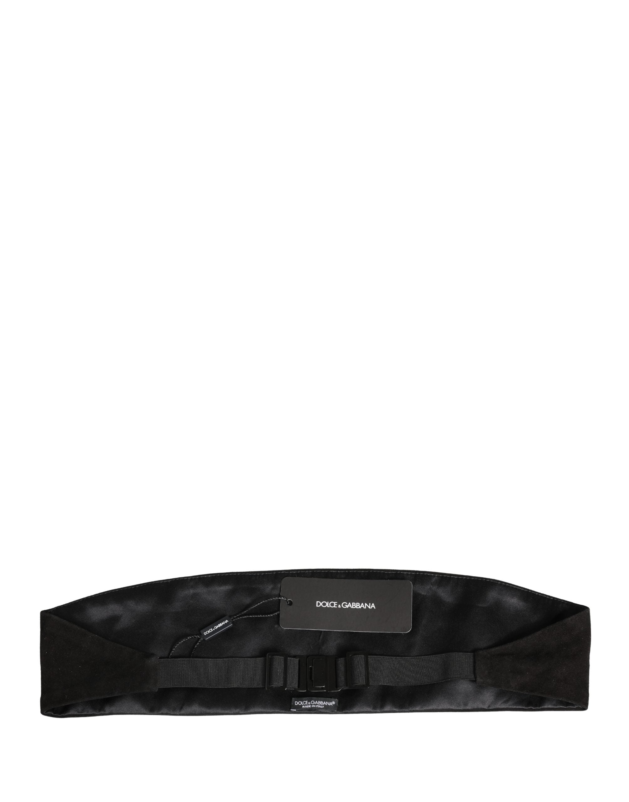 Black Velvet Wide Belt Waist  Cummerband Men