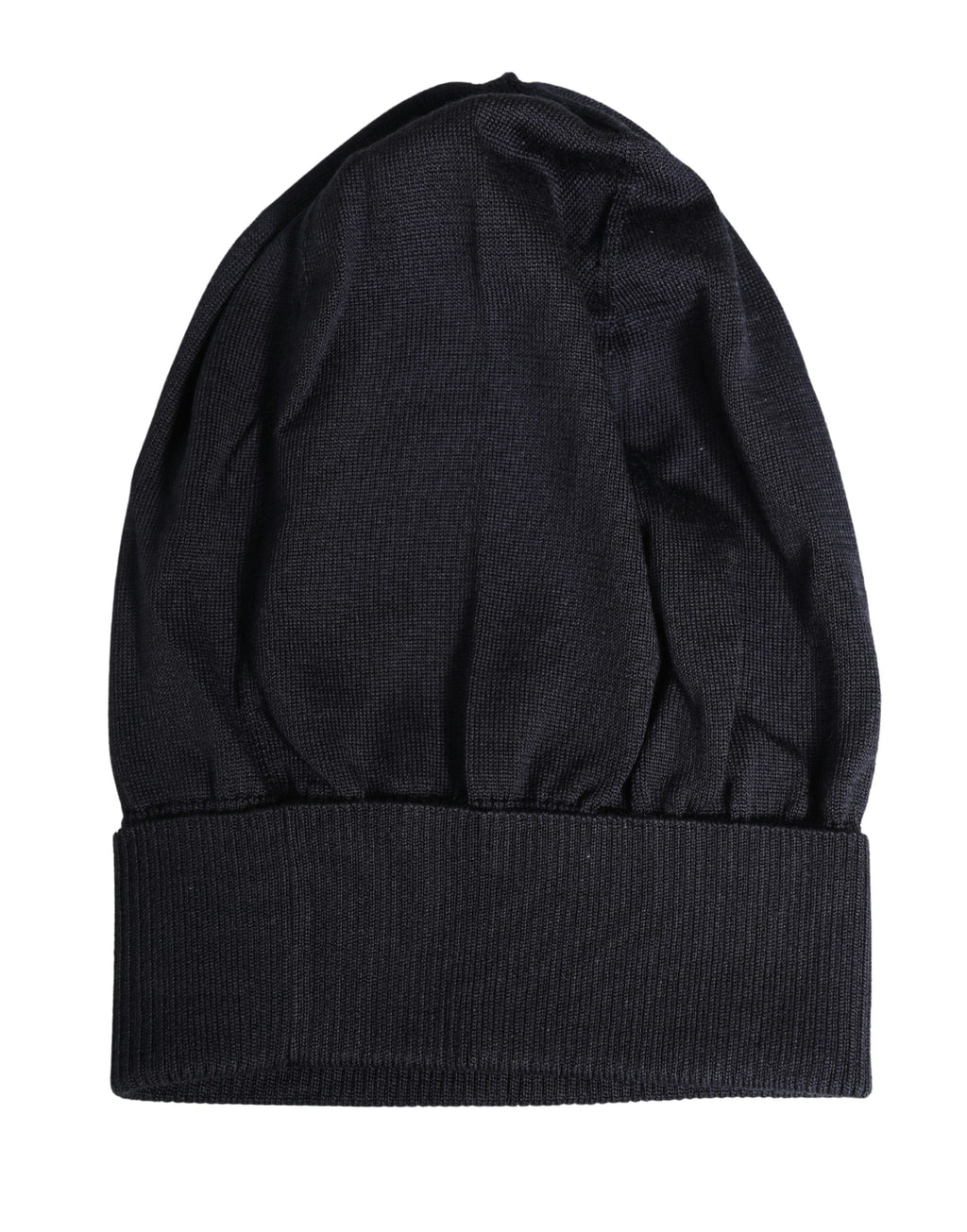 Black Solid Wool Knitted Winter Beanie Cap Hat