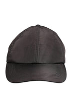 Men Black Cotton 6 Panels Baseball Cap Hat