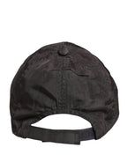Men Black Cotton 6 Panels Baseball Cap Hat