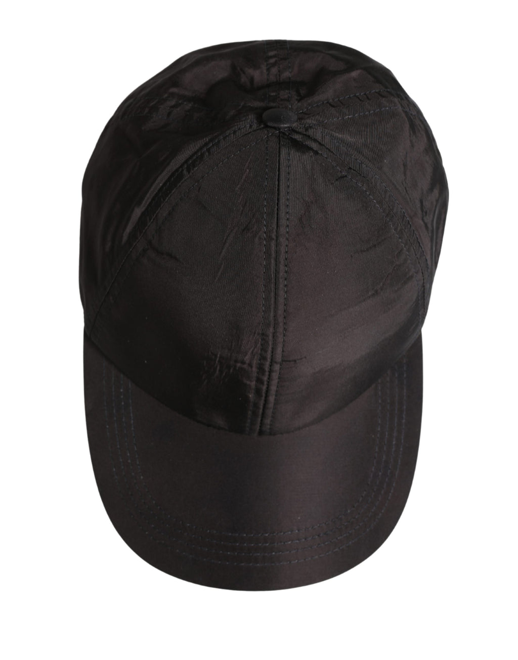 Men Black Cotton 6 Panels Baseball Cap Hat