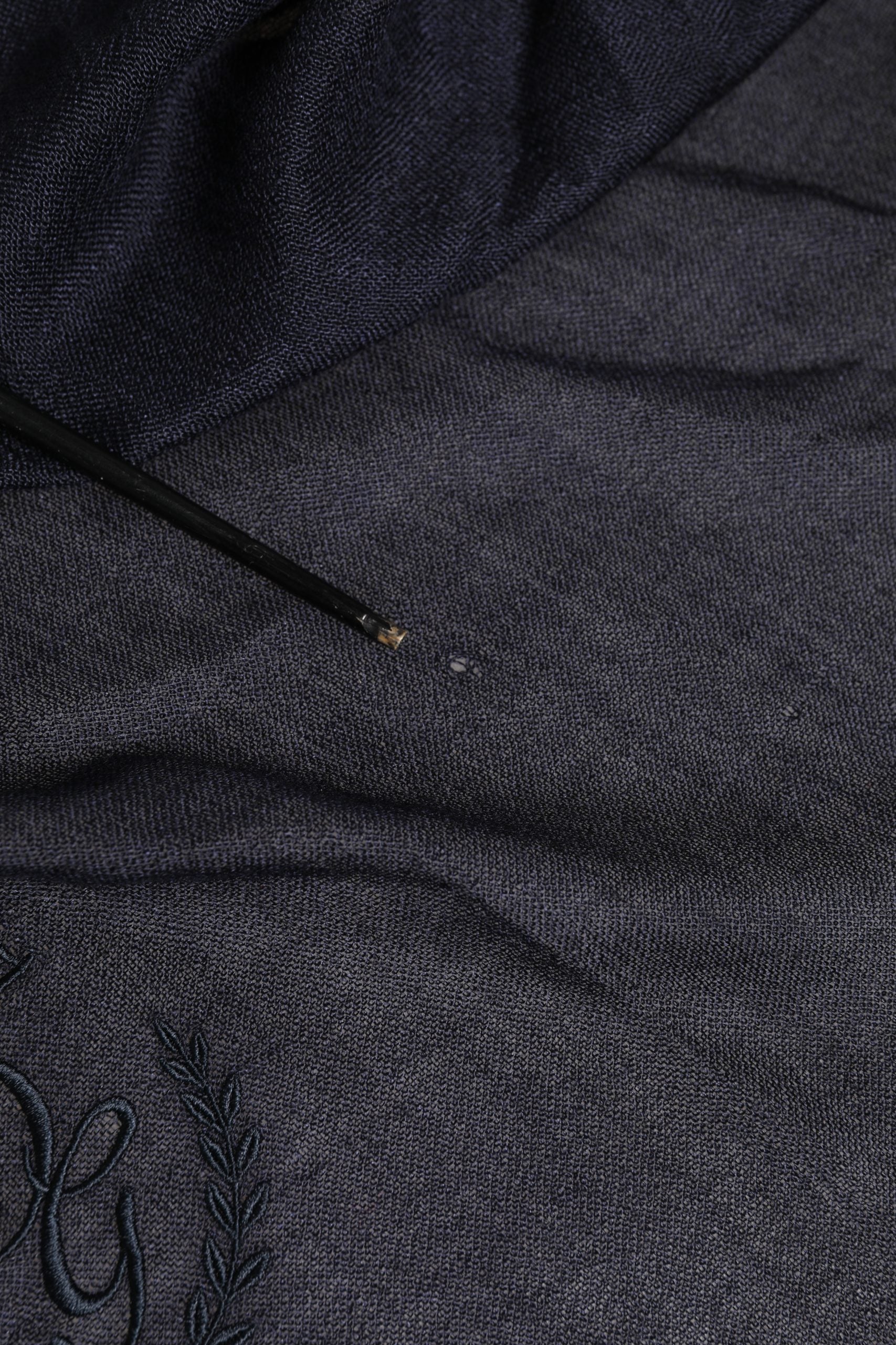 Blue Cashmere Fringes Wrap Foulard 70cm x 200cm  Scarf Men