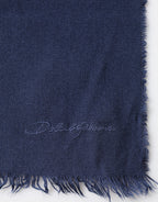 Blue Cashmere Fringes Wrap Foulard 70cm x 200cm  Scarf Men