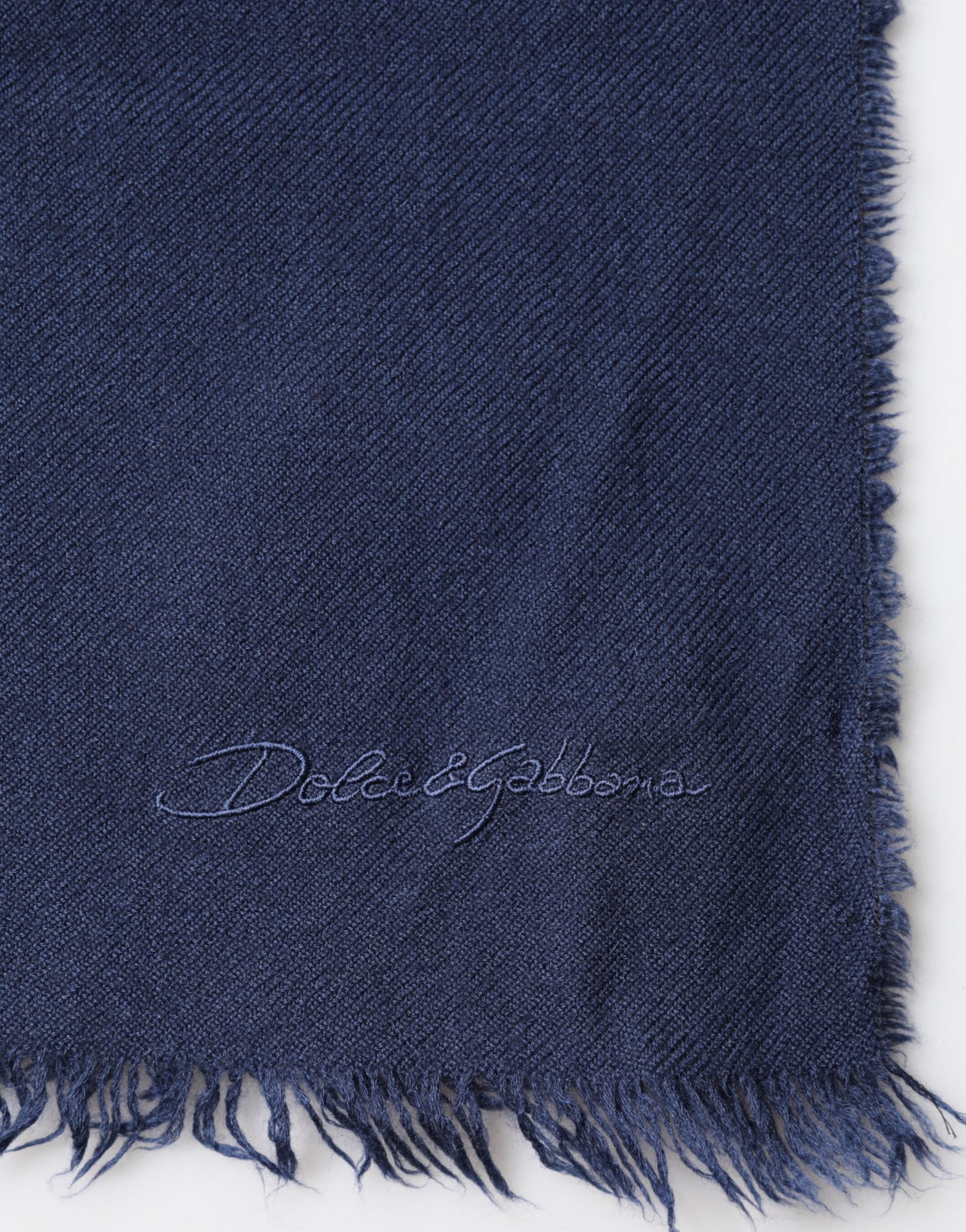 Blue Cashmere Fringes Wrap Foulard 70cm x 200cm  Scarf Men