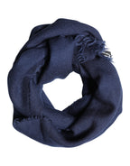 Blue Cashmere Fringes Wrap Foulard 70cm x 200cm  Scarf Men