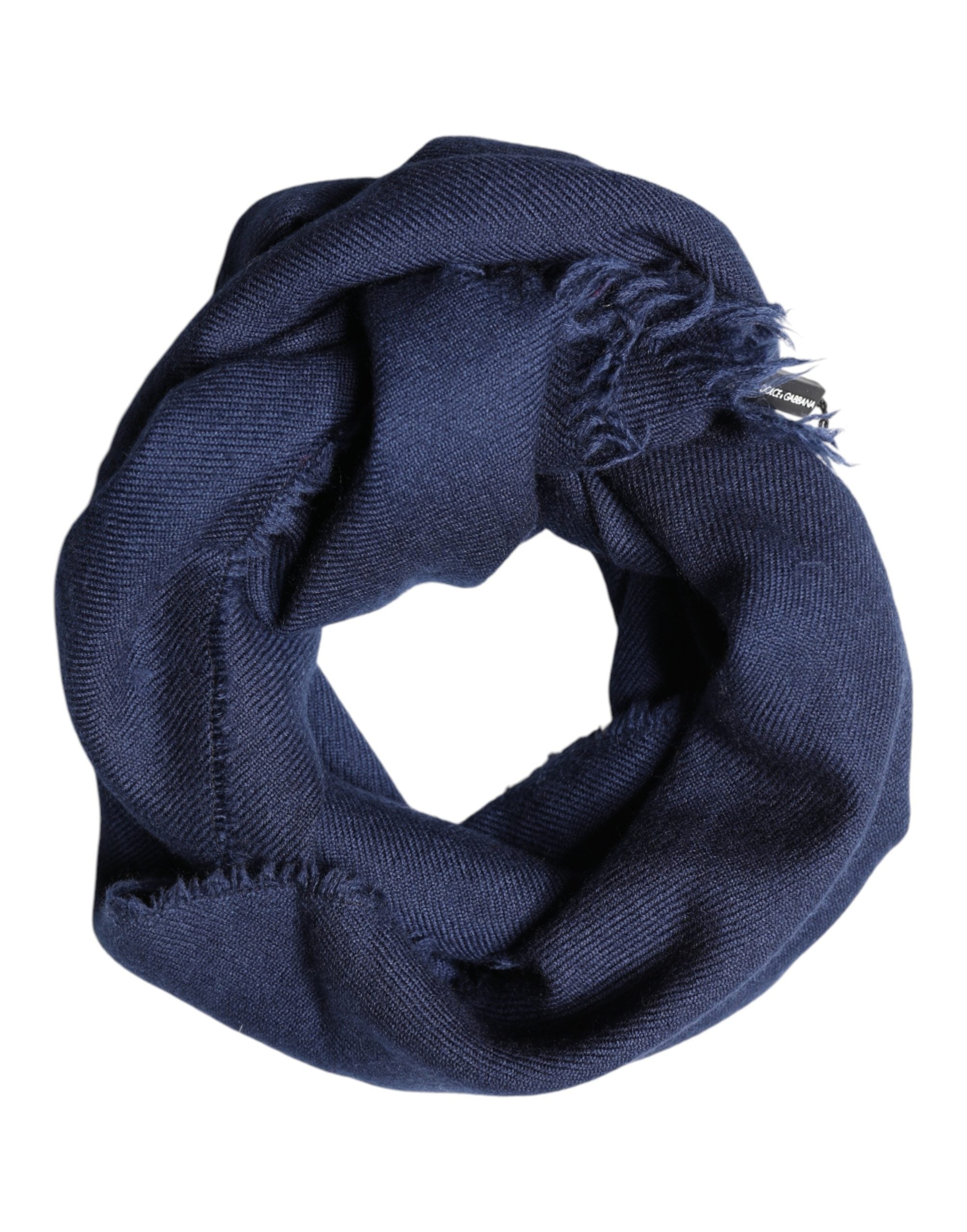 Blue Cashmere Fringes Wrap Foulard 70cm x 200cm  Scarf Men