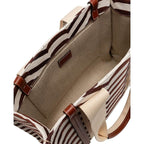 Beige Linen Tote Bag