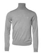 Gray LongSleeve Turtleneck Pullover Sweater