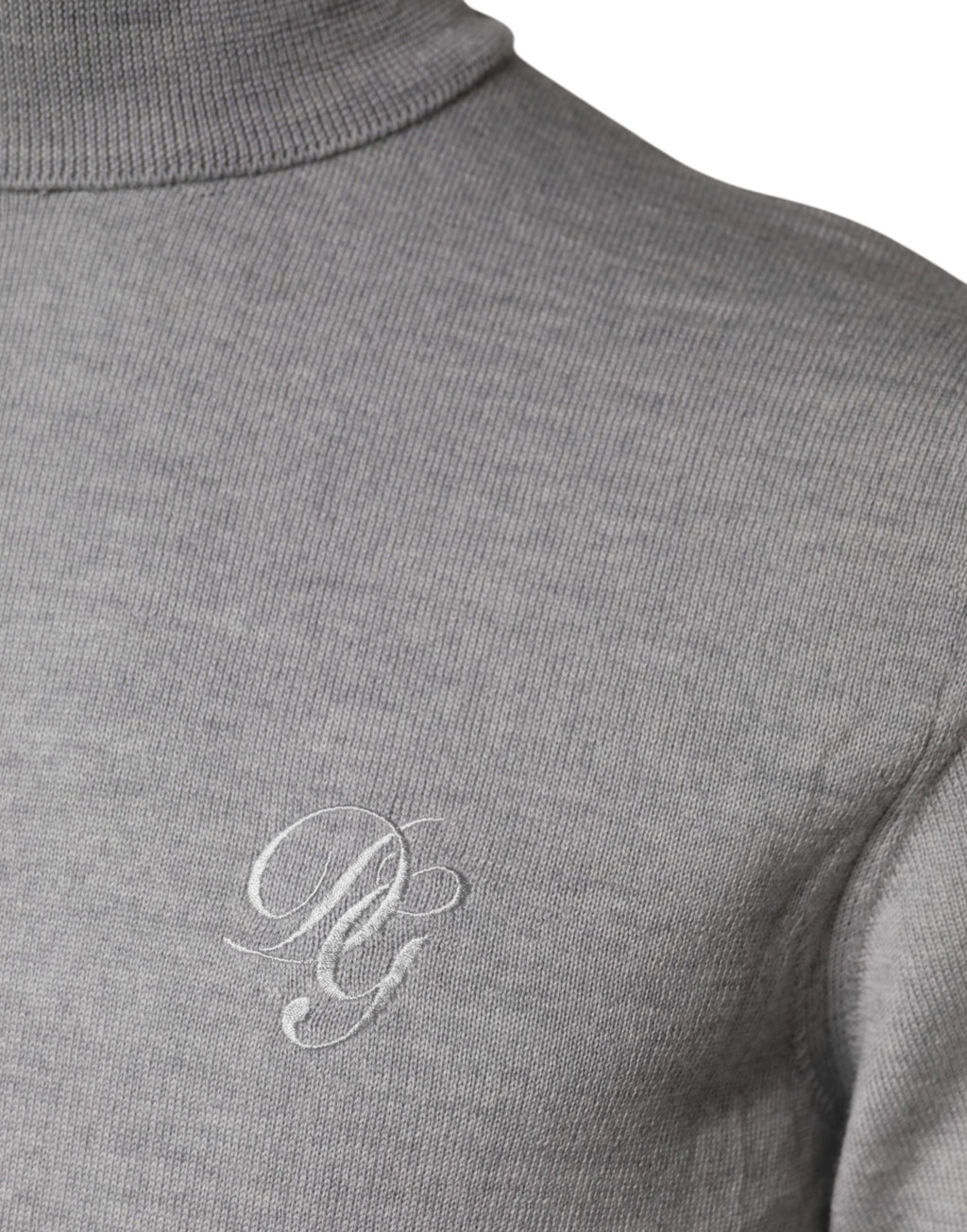 Gray LongSleeve Turtleneck Pullover Sweater