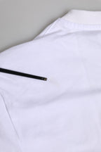 White Cotton DG Logo Embroidery Men T-shirt