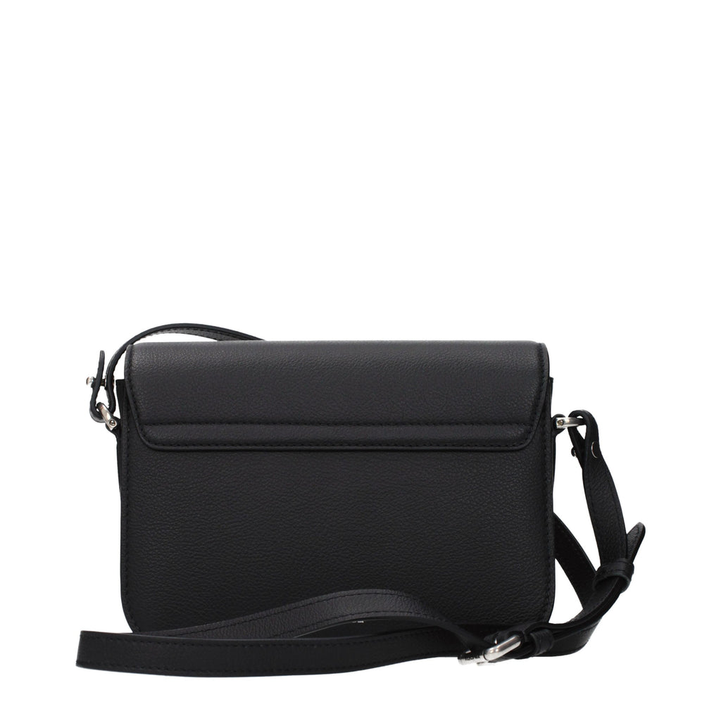 Black Leather Crossbody Bag
