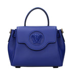 Blue Leather Handbag