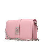 Pink Leather Shoulder Bag