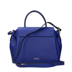 Blue Leather Handbag