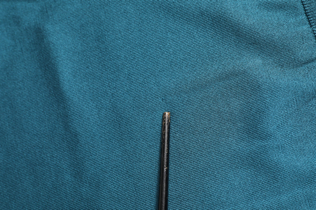 Teal Blue Silk Collared Short Sleeves Polo T-shirt