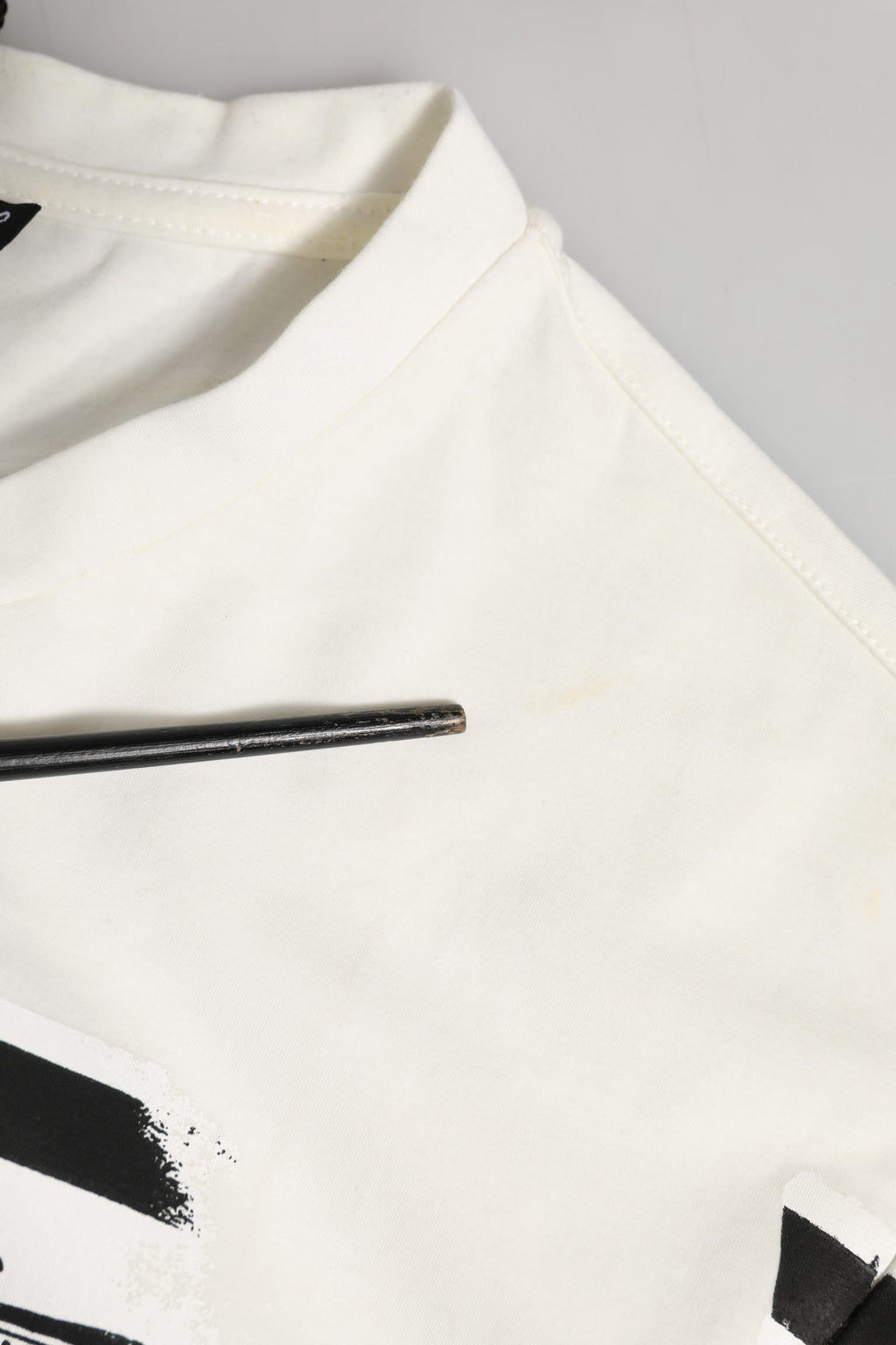 White Cotton Bandana Print CrewNeck T-shirt